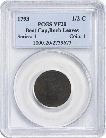 1793 Liberty Cap Half Cents thumbnail