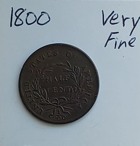 1800 Draped Bust Half Cents thumbnail