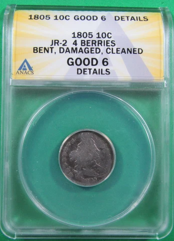 1805 Draped Bust Dimes thumbnail