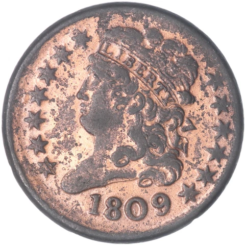 1809 Classic Head Half Cents thumbnail