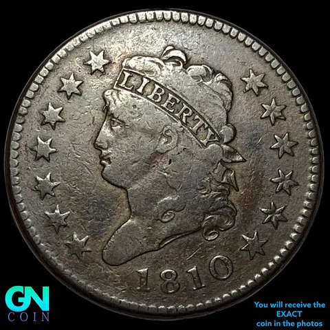 1810 Classic Head Large Cents thumbnail