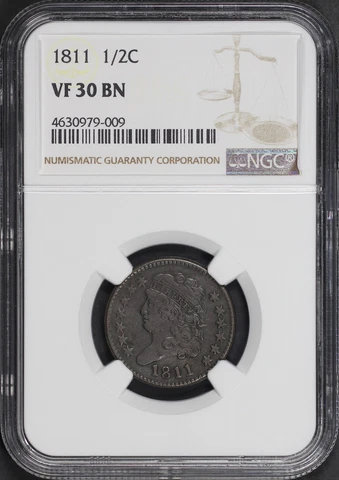 1811 Classic Head Half Cents thumbnail