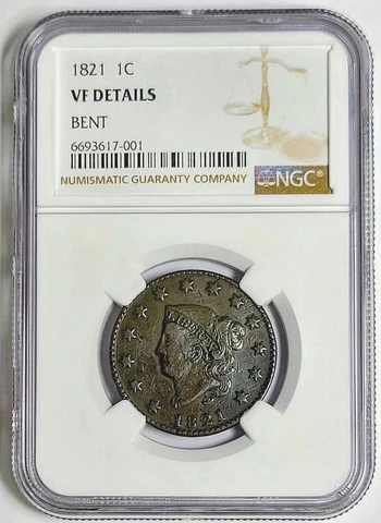 1821 Coronet Head Large Cents thumbnail