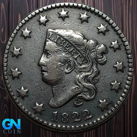 1822 Coronet Head Large Cents thumbnail