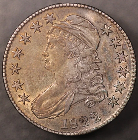 1822 US Early Half Dollar Coins thumbnail