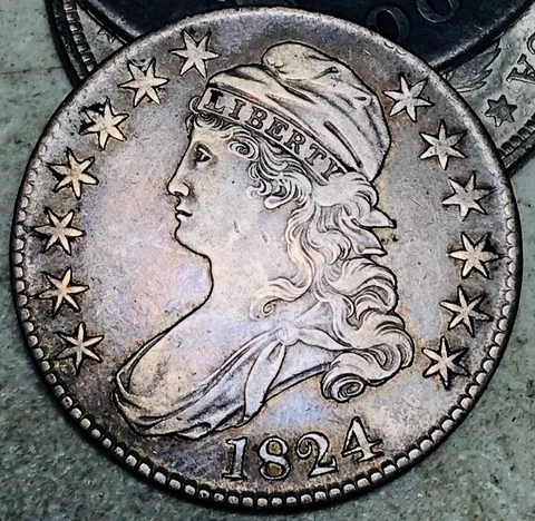 1824 US Early Half Dollar Coins thumbnail
