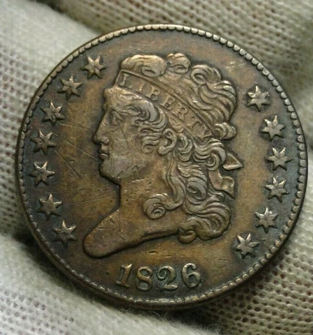 1826 Classic Head Half Cents thumbnail