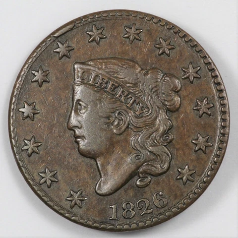 1826 Coronet Head Large Cents thumbnail