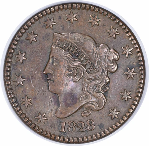 1828 Coronet Head Large Cents thumbnail