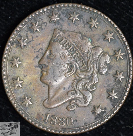 1830 Coronet Head Large Cents thumbnail