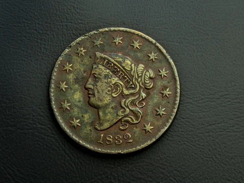 1832 Coronet Head Large Cents thumbnail