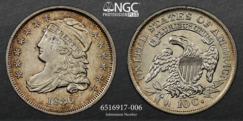 1836 Capped Bust Dimes thumbnail