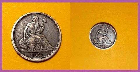1837 Seated Liberty Dimes thumbnail
