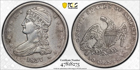 1837 US Early Half Dollar Coins thumbnail