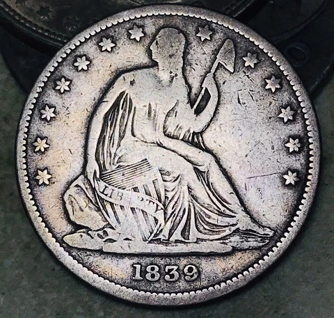 1839 P Seated Liberty Half Dollars thumbnail