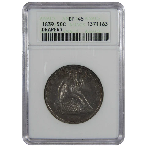 1839 P Seated Liberty Half Dollars thumbnail