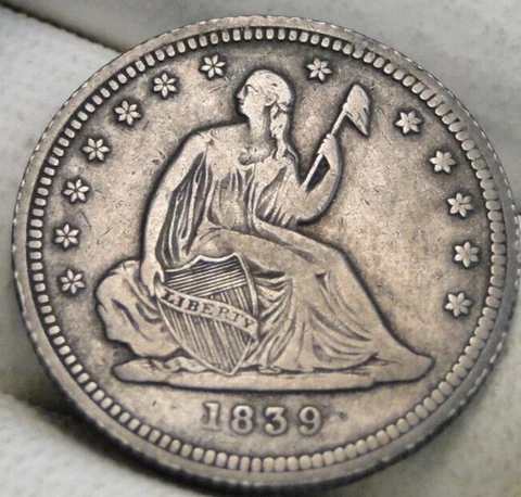 1839 P Seated Liberty Quarters thumbnail