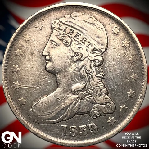 1839 US Early Half Dollar Coins thumbnail