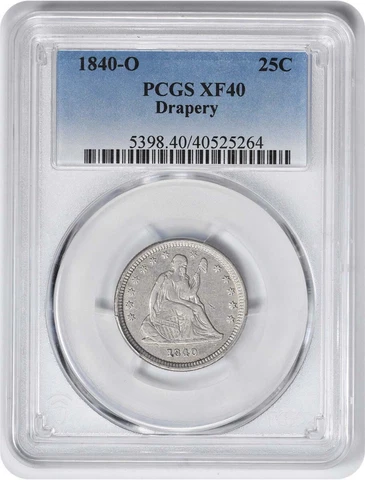 1840 O Seated Liberty Quarters thumbnail