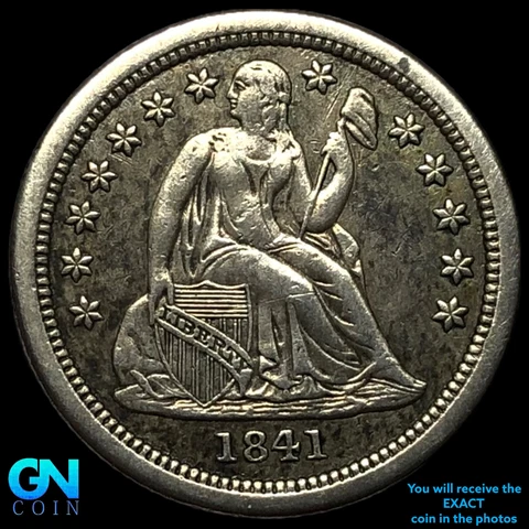 1841 Seated Liberty Dimes thumbnail