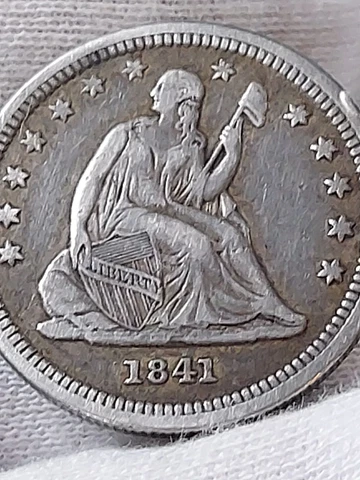 1841 Seated Liberty Quarters thumbnail