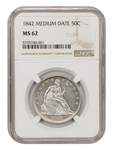 1842 P Seated Liberty Half Dollars thumbnail