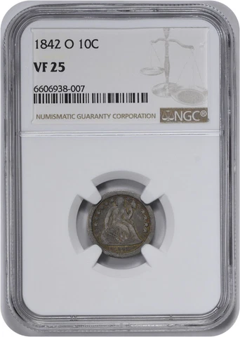 1842 Seated Liberty Dimes thumbnail