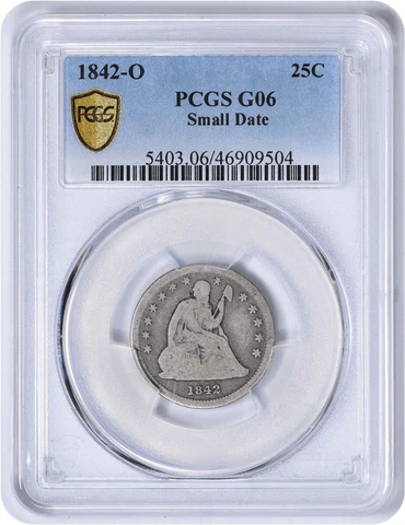 1842 Seated Liberty Quarters thumbnail
