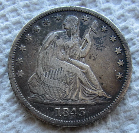 1843 O Seated Liberty Half Dollars thumbnail