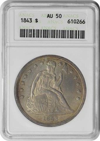 1843 P Seated Liberty Dollars thumbnail