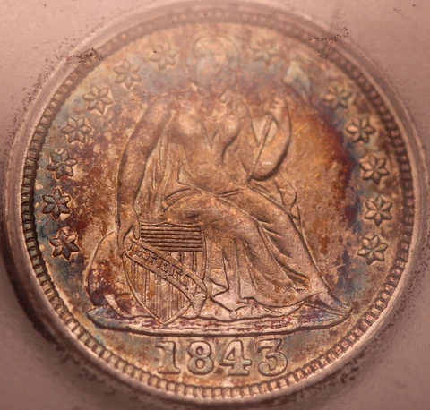 1843 Seated Liberty Dimes thumbnail