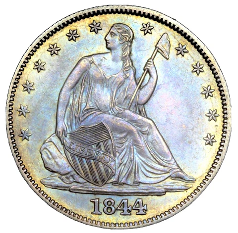 1844 O Seated Liberty Half Dollars thumbnail