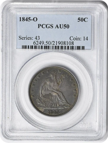 1845 Seated Liberty Half Dollars thumbnail