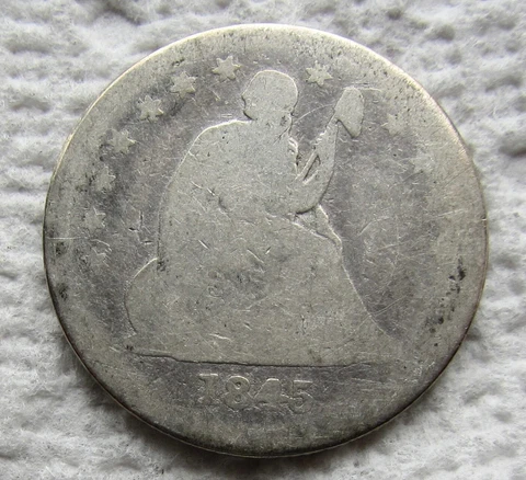 1845 Seated Liberty Quarters thumbnail