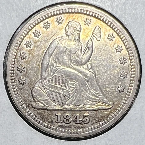 1845 Seated Liberty Quarters thumbnail
