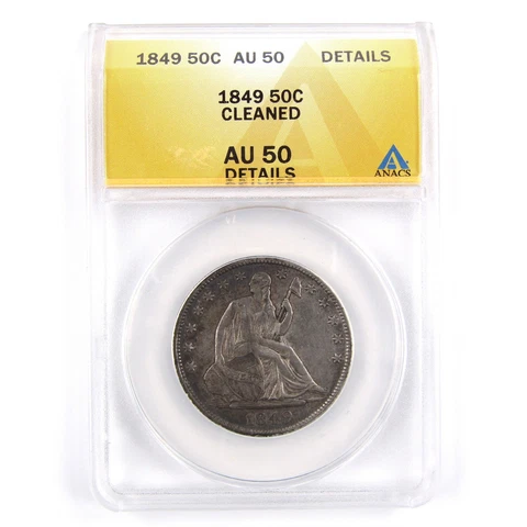 1849 O Seated Liberty Half Dollars thumbnail