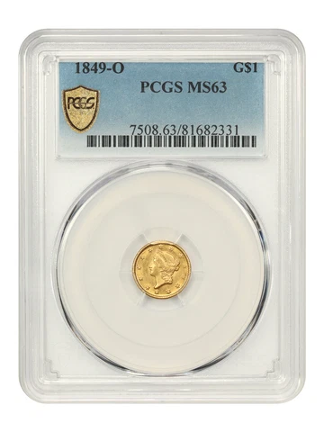 1849 US $1 Gold Coins thumbnail