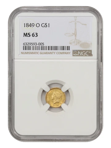 1849 US $1 Gold Coins thumbnail
