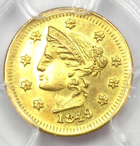 1849 US Fractional & Pioneer Gold Coins thumbnail