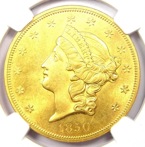 1850 US $20 Double Eagle Gold Coins thumbnail