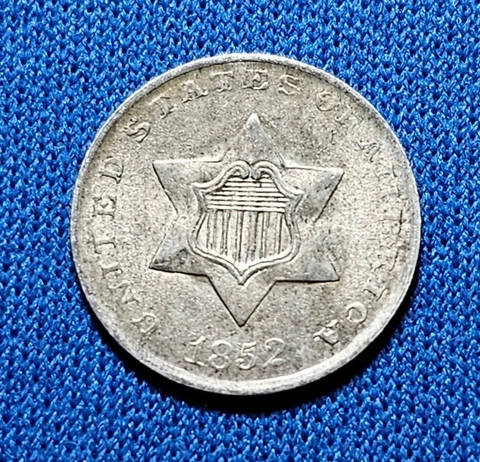 1852 3 Cent Silvers thumbnail