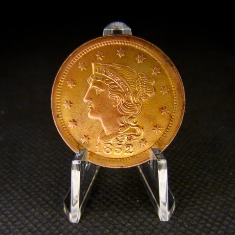 1852 Braided Hair Large Cents thumbnail