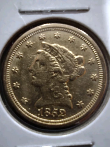 1852 US $2.50 Quarter Eagle Gold Coins thumbnail