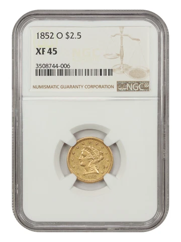 1852 US $2.50 Quarter Eagle Gold Coins thumbnail