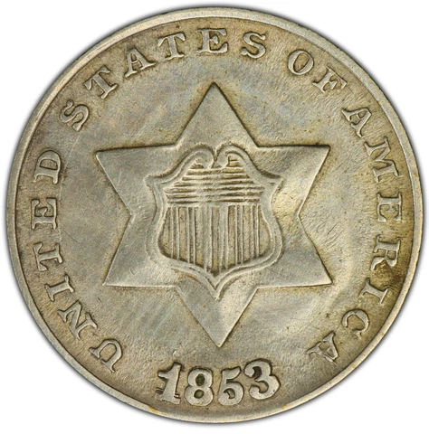 1853 3 Cent Silvers thumbnail