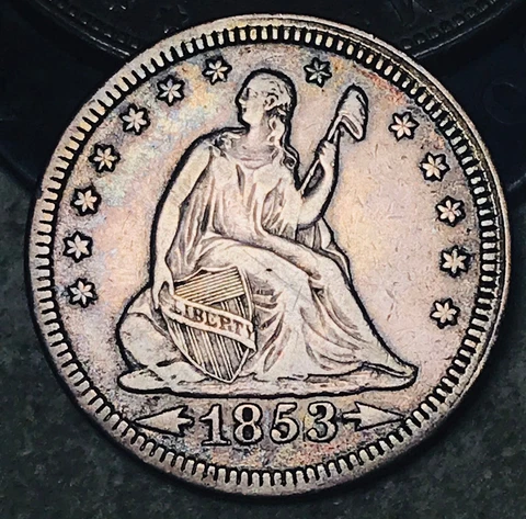1853 O Seated Liberty Quarters thumbnail