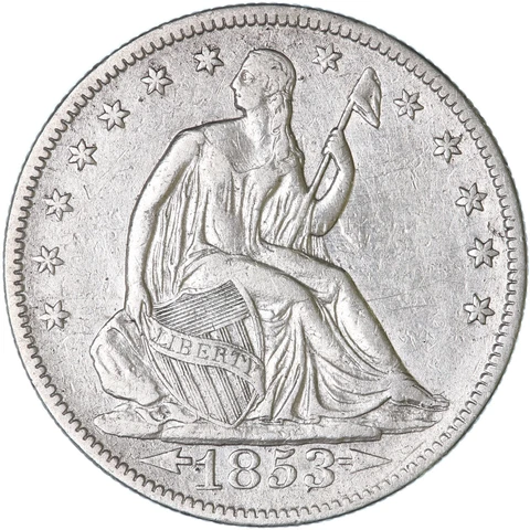 1853 P Seated Liberty Half Dollars thumbnail