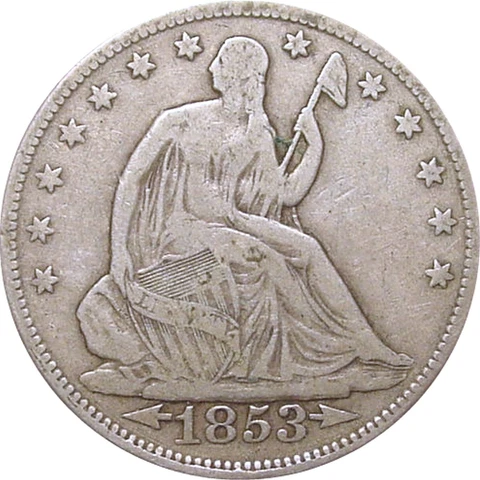 1853 Seated Liberty Half Dollars thumbnail