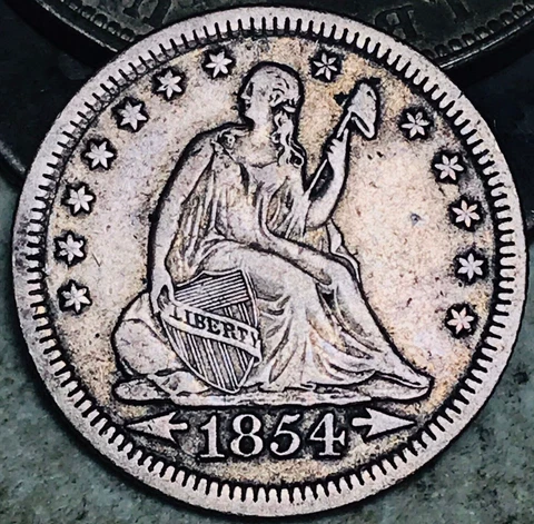 1854 O Seated Liberty Quarters thumbnail