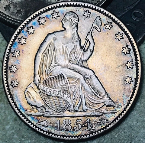 1854 P Seated Liberty Half Dollars thumbnail